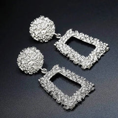 Micara - Square Statements - Ohrringe in Silber