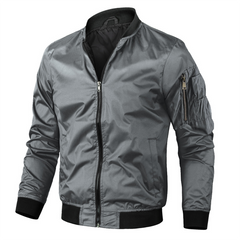 Benjamin - Bomberjacke - Stil und Wärme in Grau