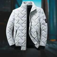 Stilvolle Puffer-Jacke für Herren in Grau