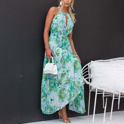 Brunnhild - Geblümtes Maxikleid