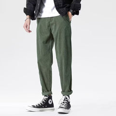 Satoko | Bequeme Cordhose in Grün