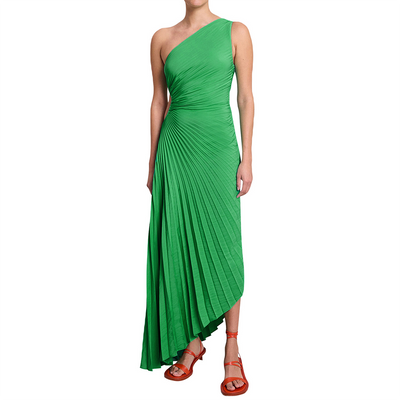 Ameya - Asymmetrisches Faltenkleid