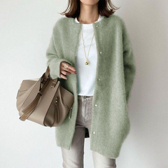 SILVIA™ | WARMER UND ELEGANTER CARDIGAN in Grün