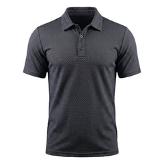 Dario | Atmungsaktives Stretch Poloshirt in Hafengrau