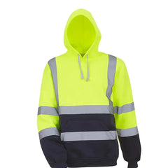 Yosef - Reflektierender Hoodie - Sicherheits-Arbeitskleidung in Fluoreszierend Grün