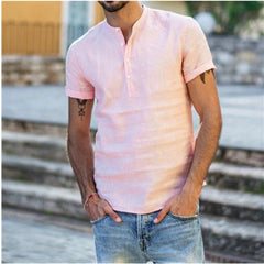 Kristoffer - Sommerliches Brise-Hemd in T-Shirt Rosé