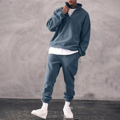 KARSTEN - FLEECE-SET MIT PULLOVER UND JOGGINGHOSE in Dunkelblau
