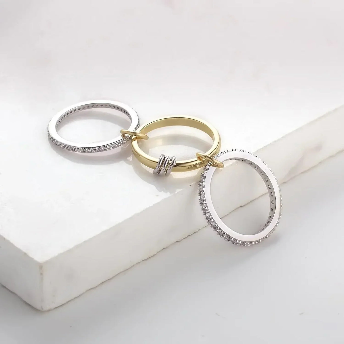 Cubic Zirconia Verbindungsring