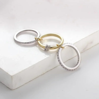 Cubic Zirconia Verbindungsring