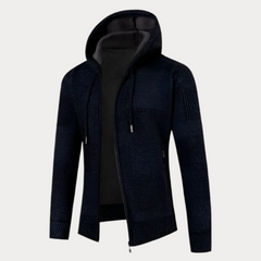 Lässige Kapuzenjacke für Herren in Marineblau