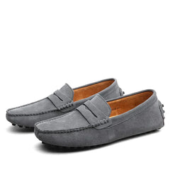 Eleganter Wildleder-Loafer für Herren in Grau