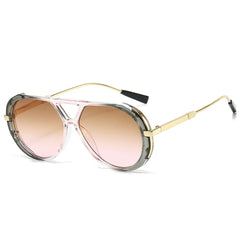 Liva | Stilvolle Sonnenbrille mit UV-Schutz in Rosa / Grau