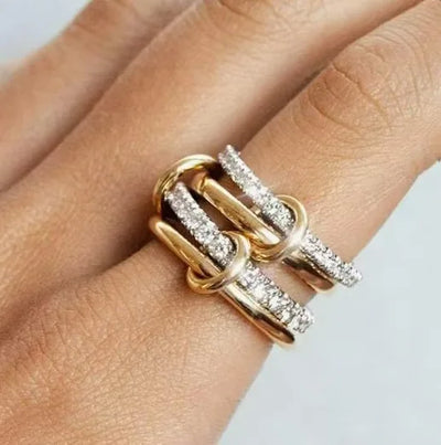 Cubic Zirconia Verbindungsring
