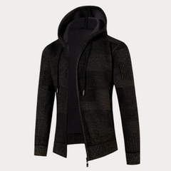 Lässige Kapuzenjacke für Herren in Braun