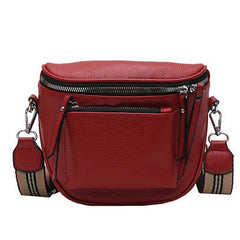 Mona - Handliche Schultertasche - Crossbody-Tasche in Rot