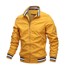 Herren Übergangsjacke Bomberstil | Lässiger Look in Gelb
