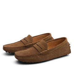 Eleganter Wildleder-Loafer für Herren in Braun