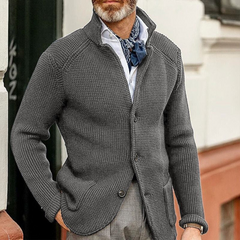 RAPHAEL - ZEITLOSER CARDIGAN in Grau