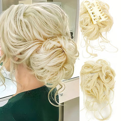 GlamCurls – Voluminöse lockige Haarhaube in Blond