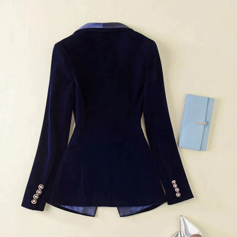 Smoking-Blazer mit Satinaufschlägen für Damen