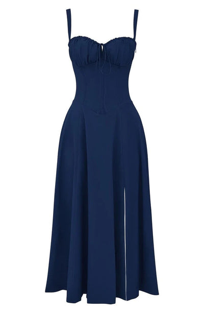Ärmelloses Sommerkleid mit Schlitz für Damen