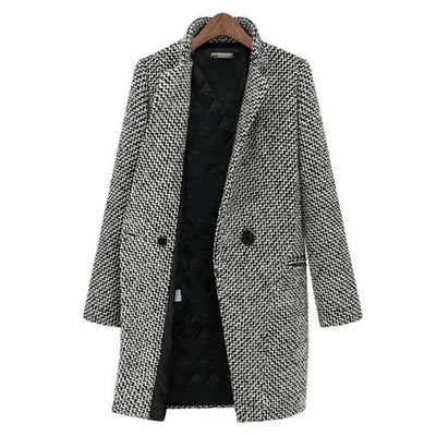 Vanessa | Elegante lange Jacke im Midi-Schnitt