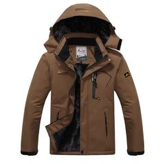 WIND-UND WASSERDICHTE JACKE - UNCO in Kaffee