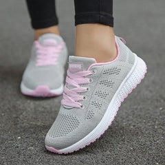 Mónica® | Ergonomische Freizeitschuhe in Grau Rosa