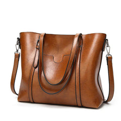 Klara | Luxuriöse Lederhandtasche in Braun