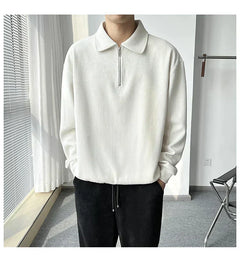 Hubert - Britischer Eleganz-Pullover für Herren in Weiß