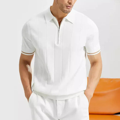 Poloshirt mit Reißverschluss für Herren