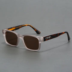 Jorvis - polarisierte Sonnenbrille in Silberner Leopard