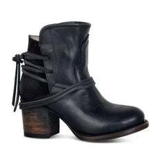 Noemi® | Western-Stil Stiefel in Schwarz