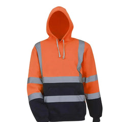 Yosef - Reflektierender Hoodie - Sicherheits-Arbeitskleidung in Orange
