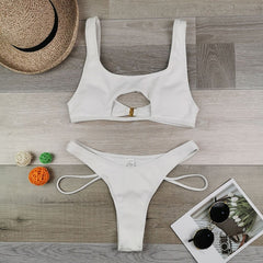 Corina® | Stylischer Cut-Out-Bikini in Weiß