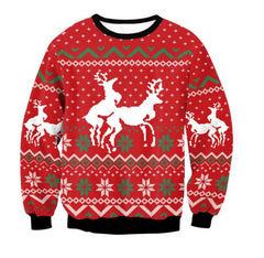 Herren Gemütlich Strickpullover | Weihnachten in Rot