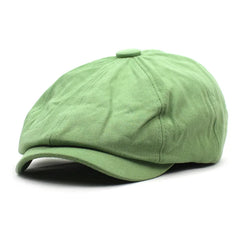 Beeckhoven™ | Cotton Newsboy Cap in Grün
