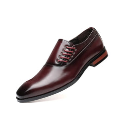 Albrech®️™ | Oxford-Schuh aus Leder in Rot