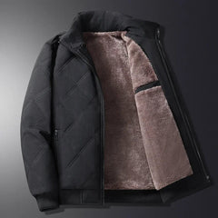 Henry | Elegante Fleecejacke für Herren Slim Fit in Schwarz