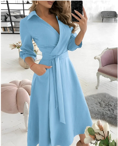 Cyrilla - Elegantes Party-Wickelkleid für Damen