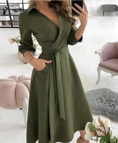 Cyrilla - Elegantes Party-Wickelkleid für Damen