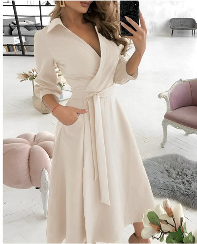 Cyrilla - Elegantes Party-Wickelkleid für Damen