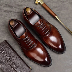 Hermann - Formelle Schuhe aus echtem Leder in Braun