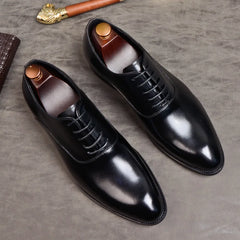 Hermann - Formelle Schuhe aus echtem Leder in Schwarz