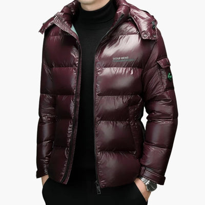 Herren Daunenjacke mit langen Ärmeln