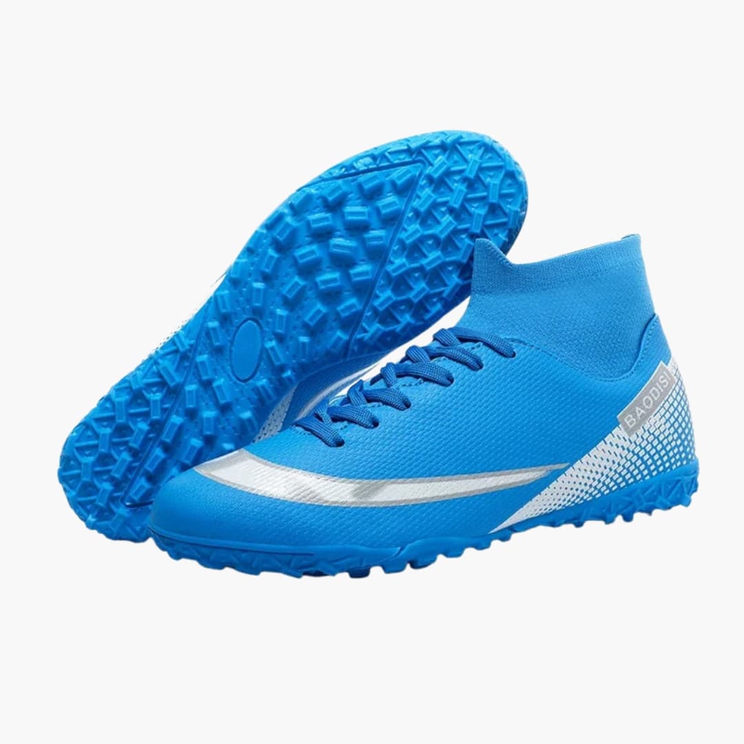 Herren Fußballschuhe mit Schnürung und Stollen Sohle