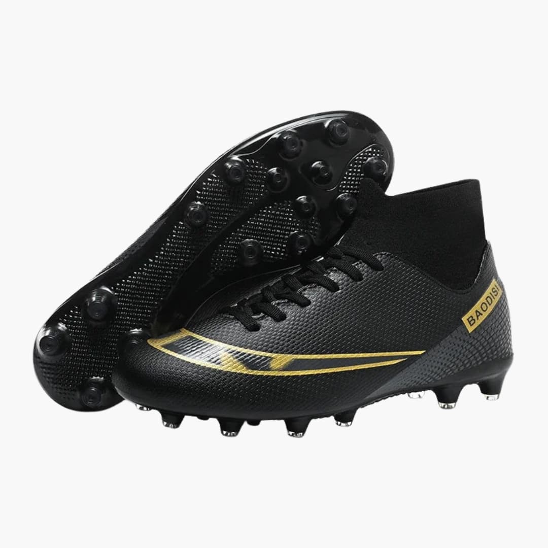 Herren Fußballschuhe mit Schnürung und Stollen Sohle