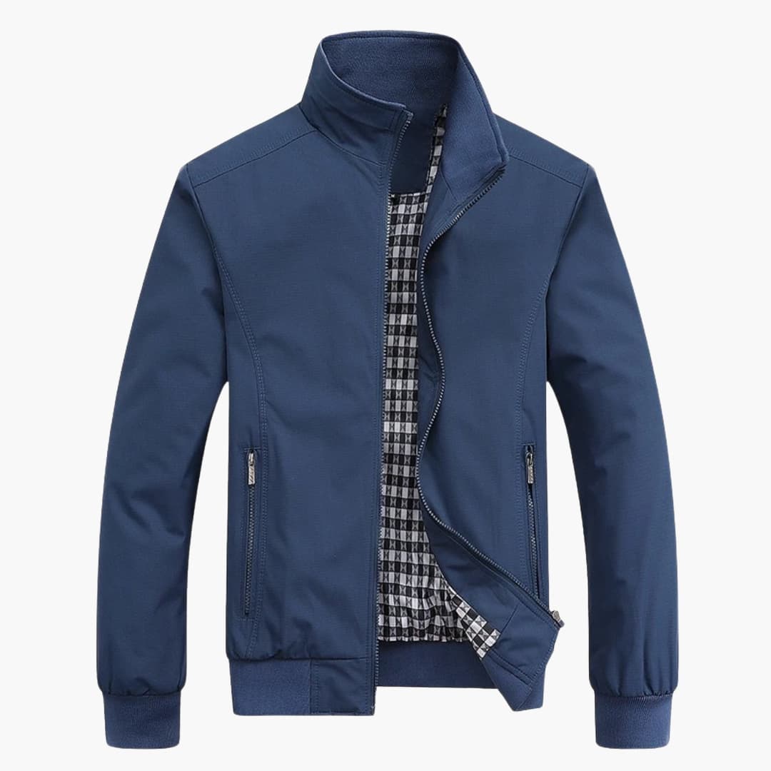 Herren Jacke mit Kragen und Reißverschluss