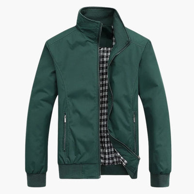 Herren Jacke mit Kragen und Reißverschluss