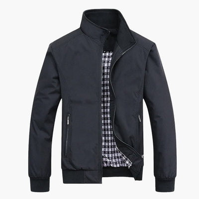 Herren Jacke mit Kragen und Reißverschluss
